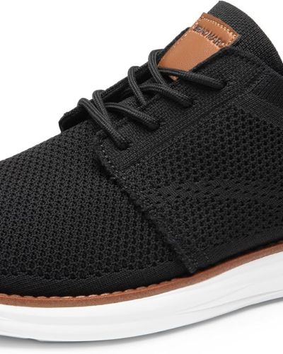 Bruno Marc Men’s KnitFlex Breeze Mesh Sneakers Oxfords Lace-Up Lightweight Casual Walking Shoes