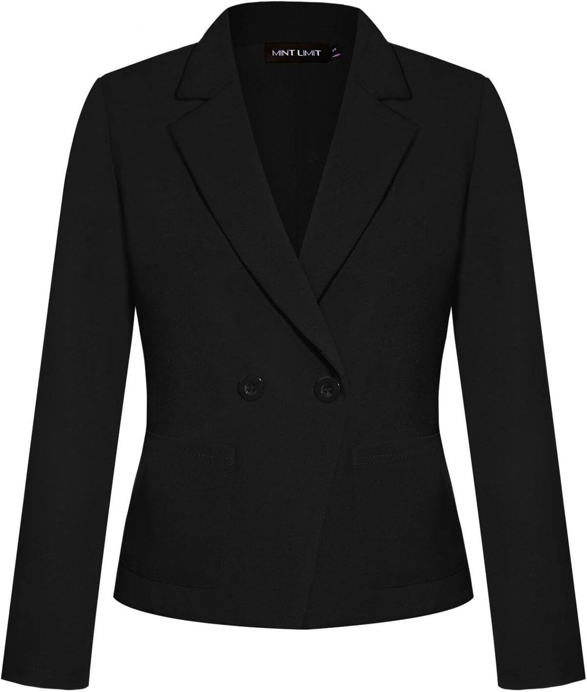 MINTLIMIT Women's Long Sleeve Blazers Button Front Notch Lapel Jacket Work Office Blazer with Pockets