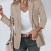 Cicy Bell Womens Casual Blazers Open Front Long Sleeve Work Office Suit Jackets Blazer - Image 2