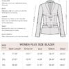 Cicy Bell Womens Plus Size Casual Blazers Open Front Long Sleeve Work Office Suit Jackets - Image 6