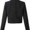 Beninos Womens Casual Blazers Open Front Cropped Blazer Jacket - Image 2