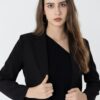 Beninos Womens Casual Blazers Open Front Cropped Blazer Jacket - Image 5