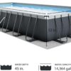 Intex 32' x 16' x 52" Ultra XTR Rectangular Outdoor Swimming Pool Set with Pump - Large Above Ground Backyard Rectangle Pool w/ 45-Inch Deep Water - Image 3