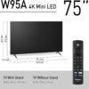 Panasonic W95 Series (2024 Model) 75-inch Mini LED 4K Ultra HD Smart Fire TV, Local Dimming, 144Hz Refresh Rate - 75W95AP - Image 3