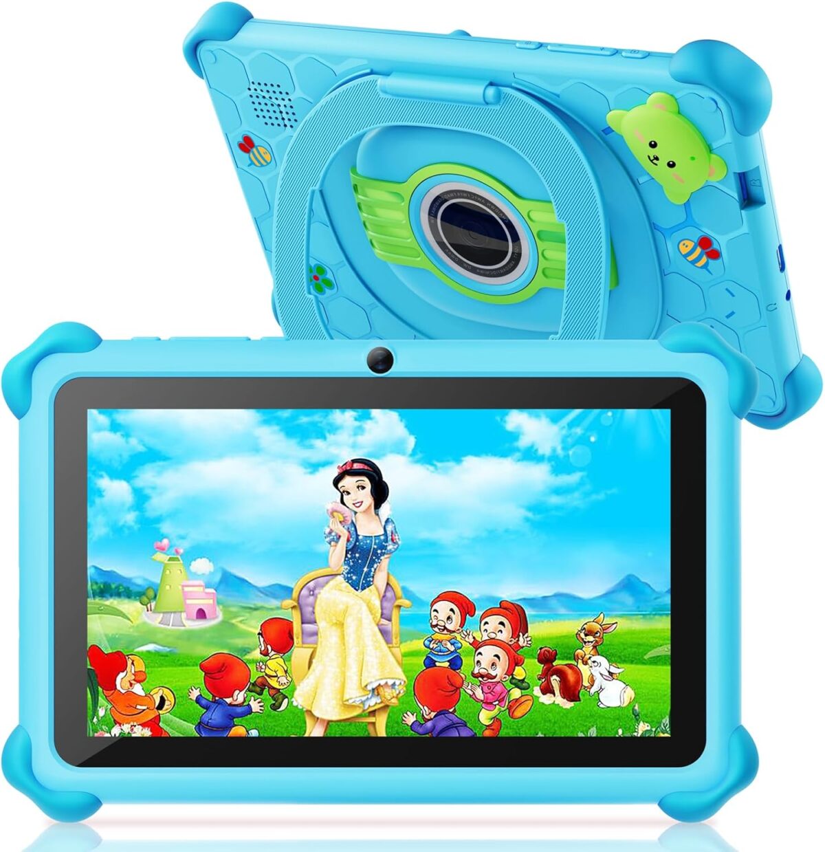 Kids Tablet, 7 inch Toddler Tablet for Kids, 32GB Toddler Tablet, Tablets for Kids with Case Included, Parental Control, Dual Camera, GMS, WiFi (Blue)