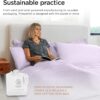 Threadmill Egyptian Cotton Twin XL Sheet Set | 100% Certified Egyptian Cotton Sheets for Twin XL Size Bed | Sateen Twin XL Bed Sheets Set Deep Pocket | Soft Hotel 3-Piece Cooling Sheet Set | Lilac - Image 7