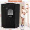 Extra Large Sauna Box, Steam Sauna, Portable Sauna for Home, Sauna Tent with 3L Steamer, Folding Chair and Remote Control, 9 Levels - Image 5