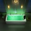 67-Inch Jetted Bathtub with Healing Chromotherapy,Jetted Tub with Heater,Comforting Hydro Massage Tub with Waterfall Joy - Image 2