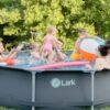 Lark Rustproof 14' ft. x 33" inch Fiberglass Frame Backyard Above Ground Swimming Pool with 530-Gallon Filtration Pump - Image 2