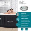 Bestway SaluSpa Miami EnergySense AirJet Inflatable Hot Tub Spa (71" x 26") | Portable Hot Tub with 2 Covers (1 Energy-Efficient Thermal Cover and 1 Standard Cover) | Fits Up to 2-4 Persons | Black - Image 2