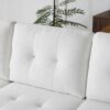 Karl home Sectional Couch Sofa for Living Room, L-Shape Furniture Comfortable Non Wrinkle Design Suitable for Modern Home Decor Relaxation and Versatile Coaches, White - Image 8