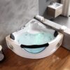 Corner Whirlpool Tub,Empava 2 Person Whirlpool Bathtub,Corner Jetted Bathtub with Heater,Corner Jetted Tub with Light,Spa Bath tub with 10 Jets,Hydro Massage Tub with Chromatherapy,ETL Certified - Image 12