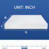 Twin Mattress 6 inch Gel Memory Foam Mattress Queen Mattresses Medium Firm Mattresses for Cool Sleep Relieving Pressure Relief CertiPUR-US Certified Mattress in a Box - Image 2