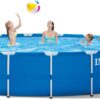 INTEX 28253EH Metal Frame Above Ground Swimming Pool Set: 18ft x 48in – Includes 1500 GPH Cartridge Filter Pump – Removable Ladder – Pool Cover – Ground Cloth - Image 2