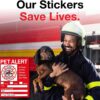 Pet Alert Safety Fire Rescue Sticker - Save Our Pets Emergency Pet Inside Decal - in Case of Emergency Danger Pet in House Home Window Door Sign - Image 2