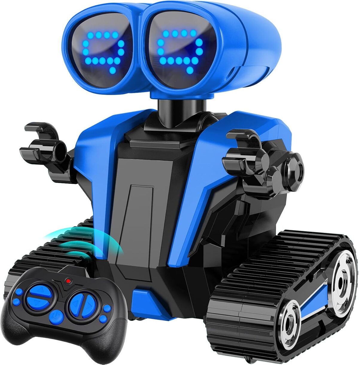 Robot Toys for Boys Girls with Auto-Demonstration Robots for Kids Remote Control Kids Robot Rechargeable Emo Robot with LED Eyes Smart Robot Age 3 Years and Up - Blue