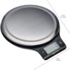 Amazon Basics Digital Kitchen Scale with LCD Display, Batteries Included, Weighs up to 11 pounds, Black and Stainless Steel - Image 2