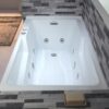 WOODBRIDGE 60" Alcove Acrylic Rectangular Whirlpool Heated Jetted Tub in White with Left Drain, Chrome pop-up Drain Included BS6030L - Image 16