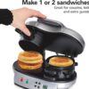 Hamilton Beach Dual Breakfast Sandwich Maker with Timer, Silver (25490A) - Image 2