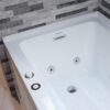 WOODBRIDGE 60" Alcove Acrylic Rectangular Whirlpool Heated Jetted Tub in White with Left Drain, Chrome pop-up Drain Included BS6030L - Image 17