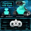 Hamourd Robot Toys - Kids Toys Rechargeable RC Robots, Remote Control Toy with Auto-Demonstration, Flexible Head & Arms, Dance Moves, Music, Shining LED Eyes, Girls Boys Toys Birthday - Image 7