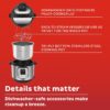 Instant Pot Duo 7-in-1 Mini Electric Pressure Cooker, Slow Rice Cooker, Steamer, Sauté, Yogurt Maker, Warmer & Sterilizer, Includes Free App with over 1900 Recipes, Stainless Steel, 3 Quart - Image 7