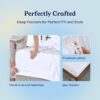 California Design Den Full Size Bed Sheets, 400 Thread Count 100% Cotton Sheets Sateen, Deep Pocket Full Size Sheet Sets, Soft & Breathable Cotton Bed Sheets, Cooling Sheets Full Size Bed Set (White) - Image 4