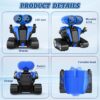 Robot Toys for Boys Girls with Auto-Demonstration Robots for Kids Remote Control Kids Robot Rechargeable Emo Robot with LED Eyes Smart Robot Age 3 Years and Up - Blue - Image 3