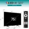 Hisense 75-Inch Class QD7 Series QLED 4K UHD Google Smart TV (75QD7N, 2024 Model) - QLED, Native 144Hz, Motion Rate 240, Direct Full Array, Game Mode Pro, Alexa Compatibility - Image 2