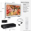 SAMSUNG 75-Inch Class QLED 4K LS03D The Frame Series Quantum HDR Smart TV w/Dolby Atmos, Art Mode, Anti-Reflection, Customizable Frame, Slim Fit Wall Mount with Alexa Built-in (QN75LS03D, 2024 Model) - Image 2