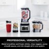 Ninja BN801 Professional Plus Kitchen System, 1400 WP, 5 Functions for Smoothies, Chopping, Dough & More with Auto IQ, 72-oz.* Blender Pitcher, 64-oz. Processor Bowl, (2) 24-oz. To-Go Cups, Grey - Image 3