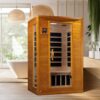 Dynamic Saunas Andora 2-Person Low EMF FAR Infrared Sauna, Canadian Hemlock Wood - Image 8