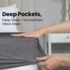 Utopia Bedding Twin Fitted Sheet - Bottom Sheet - Deep Pocket - Soft Microfiber - Shrinkage and Fade Resistant - Easy Care -1 Fitted Sheet Only (Grey) - Image 5