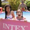 Intex 8ft x 2.5ft Round Metal Frame Above Ground Swimming Pool, Pink - Image 6