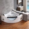 Corner Whirlpool Tub,Empava 2 Person Whirlpool Bathtub,Corner Jetted Bathtub with Heater,Corner Jetted Tub with Light,Spa Bath tub with 10 Jets,Hydro Massage Tub with Chromatherapy,ETL Certified - Image 13