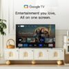 FPD 32-inch Smart TV Google TV HD 720p with Google Play and Google Cast Built-in, HDR 10, Dolby Audio, Voice Remote, Stream Live TV(Palette-Series, CG32-P3, 2024 Model) - Image 2