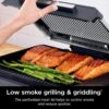 Ninja Griddle and Indoor Grill, 14’’, Electric Grill, For Steak, Burgers, Salmon, Veggies, and More, Pancake Griddle, Nonstick, Dishwasher Safe, 500F, Even Cooking, Silver, GR101 - Image 4