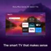 Roku Smart TV – 55-Inch Plus Series 4K QLED RokuTV with Roku Voice Remote Pro, Dolby Vision, Striking 4K Resolution, Automatic Brightness, & Seamless Streaming – Live Local News & Sports - Image 3