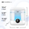 Dreo 6L Top Fill Humidifiers for Bedroom, 60H Runtime, 28 dB Quiet Supersized Cool Mist Humidifiers for Large Room, Air Humidifier for Home, Baby, Plant, Indoor, Night Light, Ultrasonic - Image 8