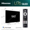 Hisense 100-Inch Class U7 Series ULED 4K UHD Google Smart TV (100U76N, 2024 Model) - QLED, Native 144Hz, Motion Rate 480, Dolby Vision, Full Array Local Dimming, Game Mode Pro, Alexa Compatibility - Image 3