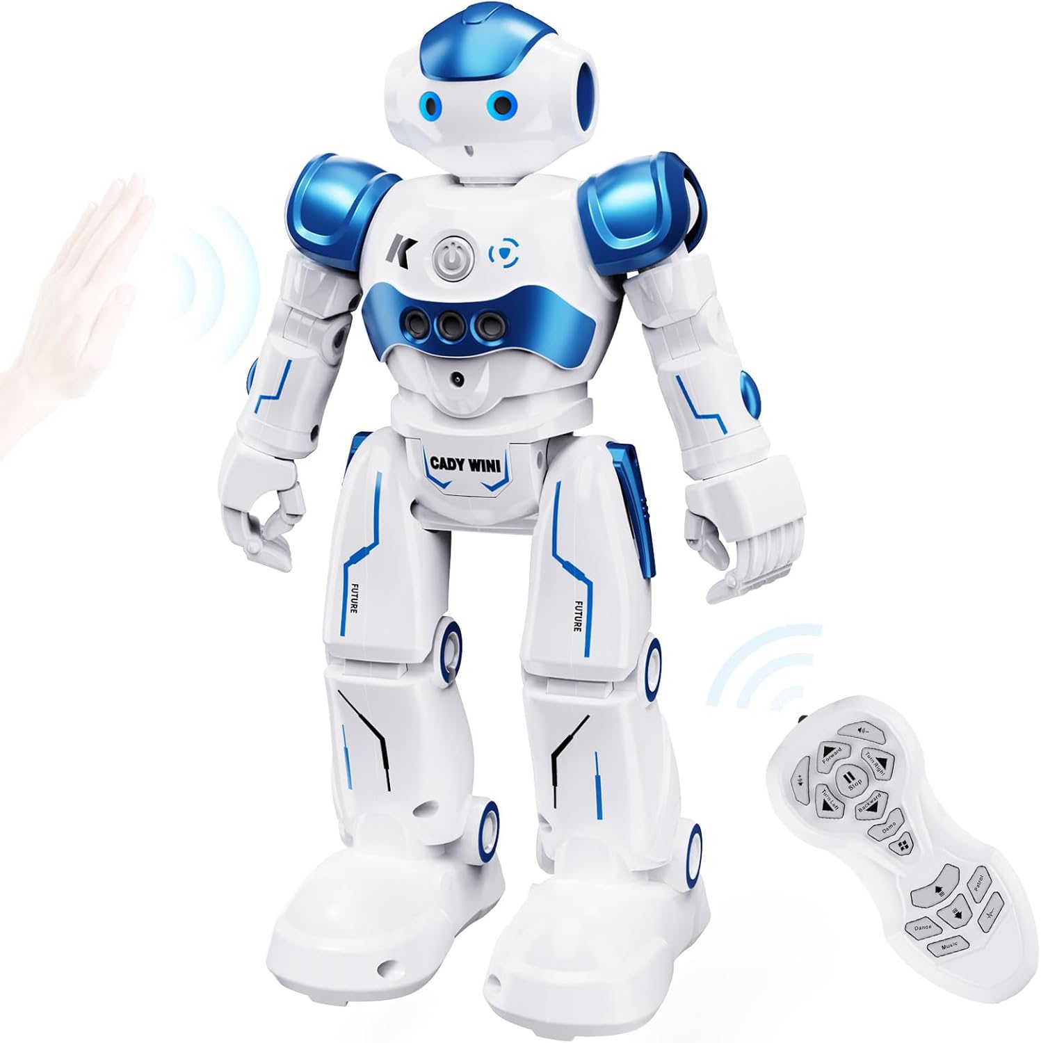 SGILE RC Robot Toys for Kids, Gesture Sensing Programmable Rechargeable Remote Control Robot for Age 3 4 5 6 7 8 12 Year Old Boys Girls Birthday Gift Present, Blue