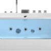 Empava 59” Whirlpool Bathtub, Jetted Tub with Light,SPA Hydromassage with Chromatherapy,Acrylic,3-Side Apron,White - Image 12