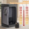 Sauna,Portable Sauna for Home,Personal Steam Sauna Box,Indoor Sauna Tent with 3L Steamer,Steam Room at Home,Plus Size - Image 5