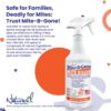 Mite Killer Spray by Mite-B-Gone Treatment — Kills Human Mites, Dust, Spider, Rat, Carpet & Bird Mites in Homes, Furniture, Bedding, Auto & On Animals | Non-Toxic | Kid & Pet Safe | 32oz Spray - Image 7