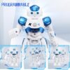 SGILE RC Robot Toys for Kids, Gesture Sensing Programmable Rechargeable Remote Control Robot for Age 3 4 5 6 7 8 12 Year Old Boys Girls Birthday Gift Present, Blue - Image 3