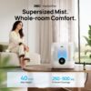 Dreo 6L Top Fill Humidifiers for Bedroom, 60H Runtime, 28 dB Quiet Supersized Cool Mist Humidifiers for Large Room, Air Humidifier for Home, Baby, Plant, Indoor, Night Light, Ultrasonic - Image 2