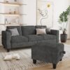 Couch for Living Room - Small Space Couches Sectional L-Shaped Sofa, 3 Seat Modern Couch, Sofas Convertible with Storage Ottoman for Small Space, Bedroom, Offices and Apartments - Grey - Image 7